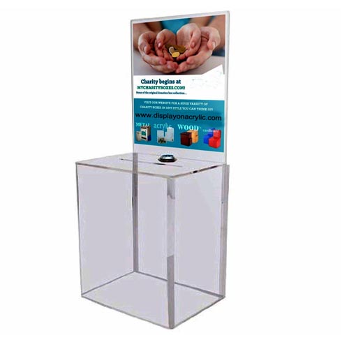Acrylic Raffle Boxes with Lock